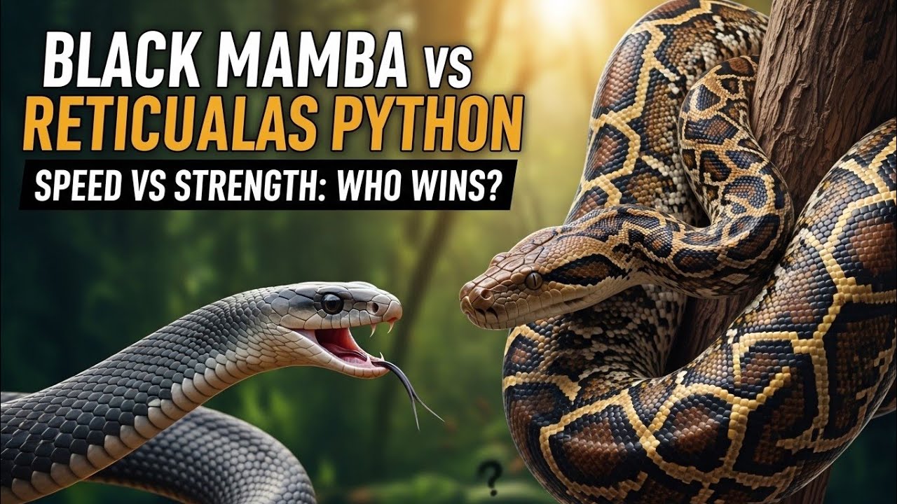 Black Mamba vs Reticulated Python – Speed vs Strength: Who Wins?# ...