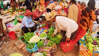Siem Reap  The Flea Market  មកមើលទិដ្ឋភាពផ្សារ ស្រុកស្រែ ខេត្តសៀមរាប