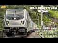 4k cabview sunny spring afternoon on the bergen line hauling freight