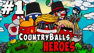ÜLKELERİN SAVAŞTIĞI STRATEJİ OYUNU / CountryBalls Heroes Türkçe Oynanış - Bölüm 1