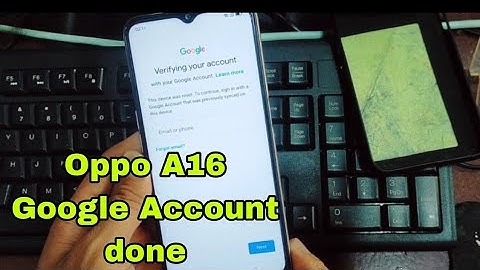 Oppo A16 FRP) Google Account done by Unlocktool