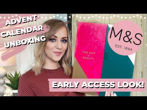 marks-&-spencer-beauty-advent-calendar-2019-unboxing---first-look!-lady-writes