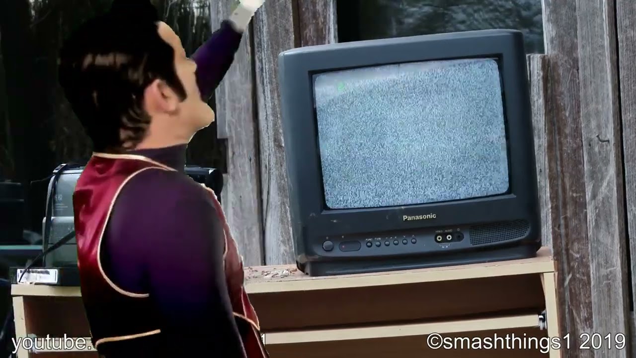 Robbie Rotten Hiding TV Smash