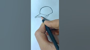 sports cap 🧢 drawing easy technique #shorts #easy #technique #art