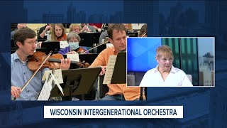 Members of the Wisconsin Intergenerational Orchestra discuss spring concert