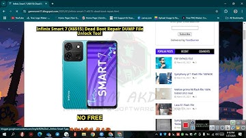 Infinix Smart 7 X6515 Dead Boot Repair DUMP File Unlock Tool #flashfile #firmware