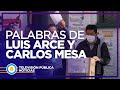 Elecciones en Bolivia: Luis Arce y Carlos Mesa hablaron al emitir su voto