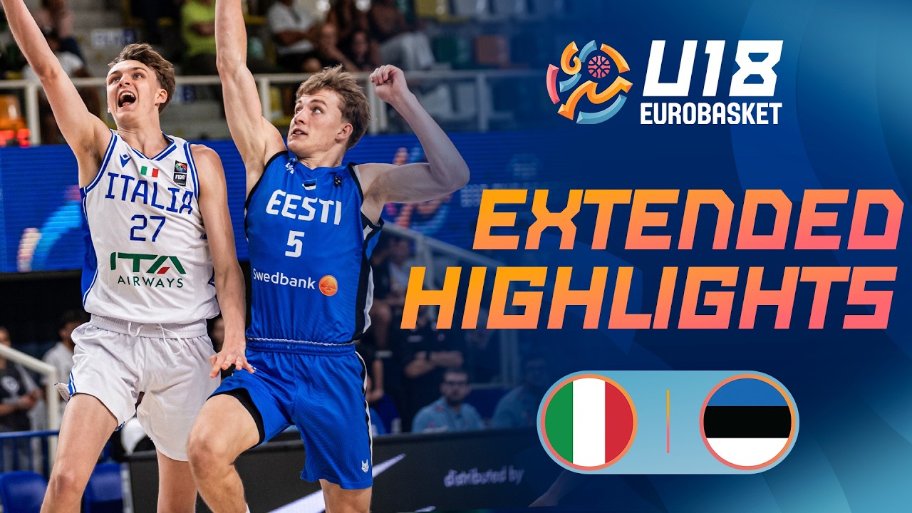 Group Phase: Italy 🇮🇹 vs Estonia 🇪🇪 | Extended Highlights | FIBA U18 EuroBasket 2026