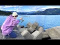 テトラで穴釣りしたら、まさかの40cmオーバー釣れた!