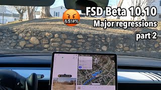 Tesla FSD beta 10.10 - LOTS of regressions, Part 2