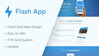 Flash App — Landing Page HTML5 Template | Themeforest Website Templates and Themes screenshot 4