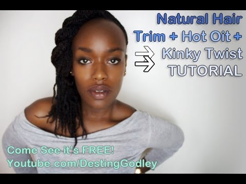 35 Destinygodley Kinky Twists Tutorial Natural Hair Trim Diy