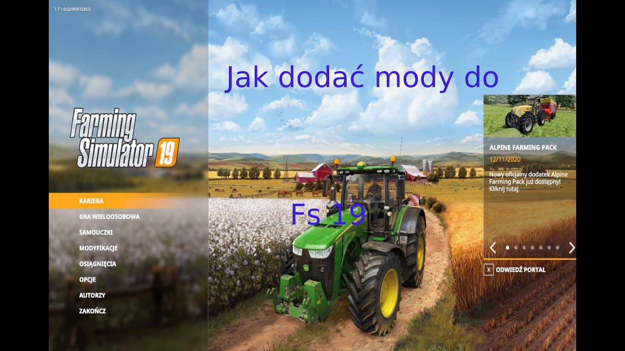 Farming Simulator 19 Jak Kupić Pole Jak zainstalować dodać mody do farming simulator 19 ,17 - YouTube