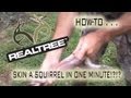 How To Skin A Squirrel In One Minute 