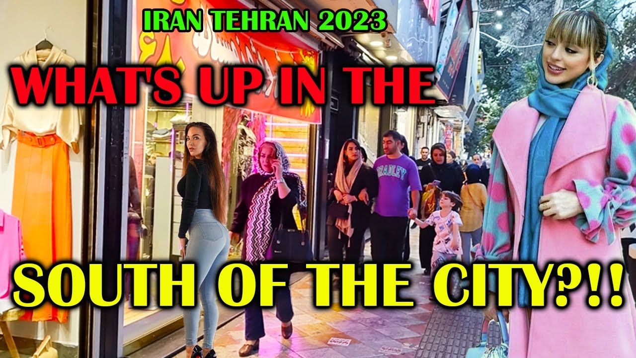 WALKING in NEIGHBORHOOD of RICH BOYS & GIRLS | SOUTH of TEHRAN 2023