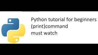 python beginner course (video 1)|| how to PRINT text on console windows || text based||SMOOTHTECH