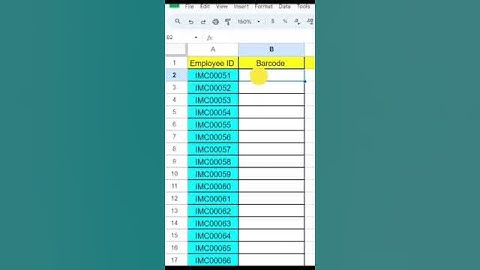 How to Create Barcodes in Excel (Easy Way) #shorts #excelshortcuts