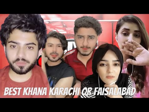 Best food karachi or Faisalabad ? Live stream by Nabilshzd with Laraib khalid 15 September 2023