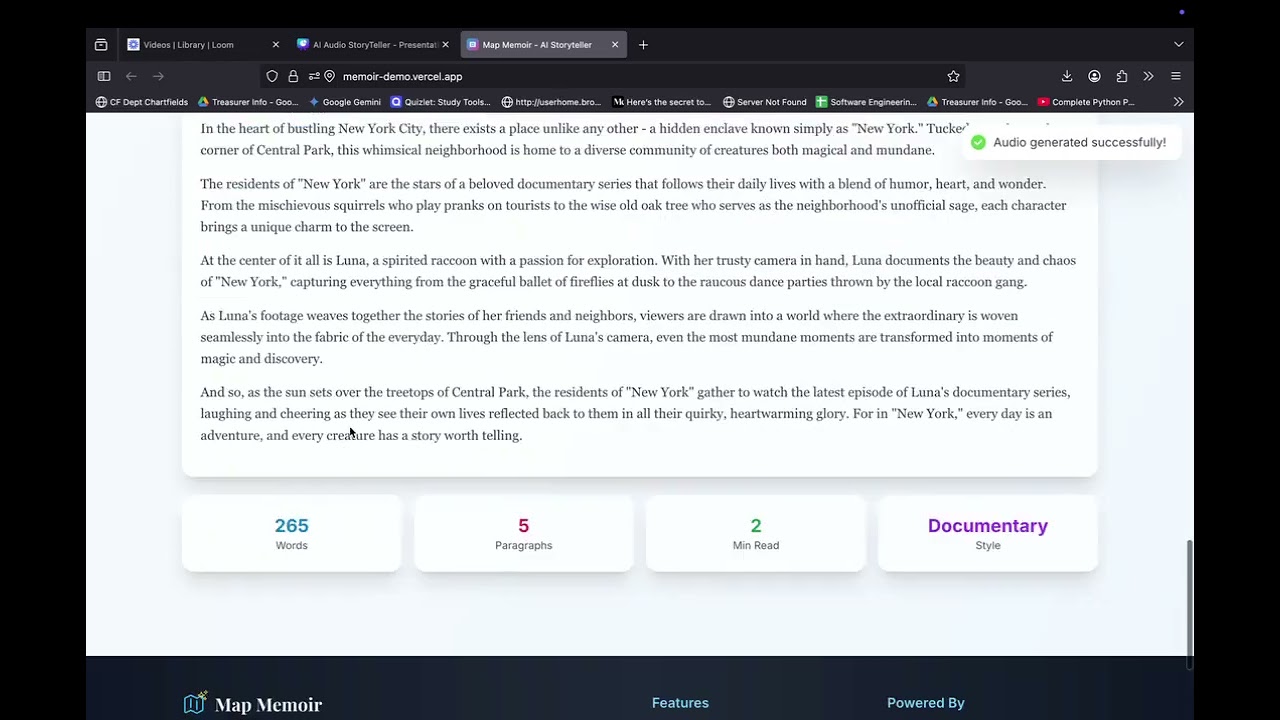 Creating AI Powered Storytelling Beyond Imagination 🌍