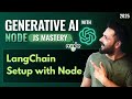 Generative AI with Node JS in Hindi #36 LangChain Setup with Node | Question Answering App