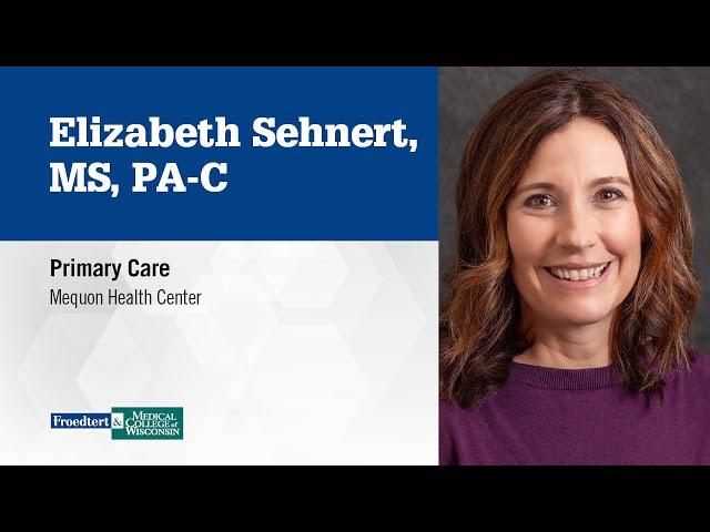Watch Elizabeth Sehnert, physician assistant, primary care on YouTube.