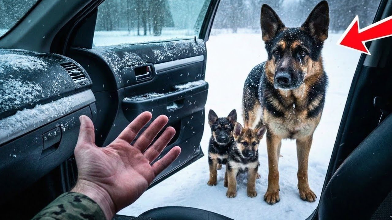 Navy SEAL Opens Truck Door in a Blizzard for a Freezing Dog Family  What Happens Next Will Melt You
