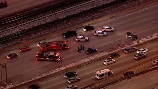 Details LIVE: Rollover crash disrupting traffic on northbound Dan Ryan Guide