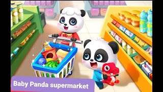 ...Education Game..  Baby panda's Supermarket ....BabyBus screenshot 1