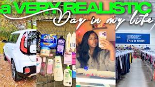 a very REALISTIC UNFILTERED day: thrifting, hygiene shopping, full car reset; living in Dallas vlog
