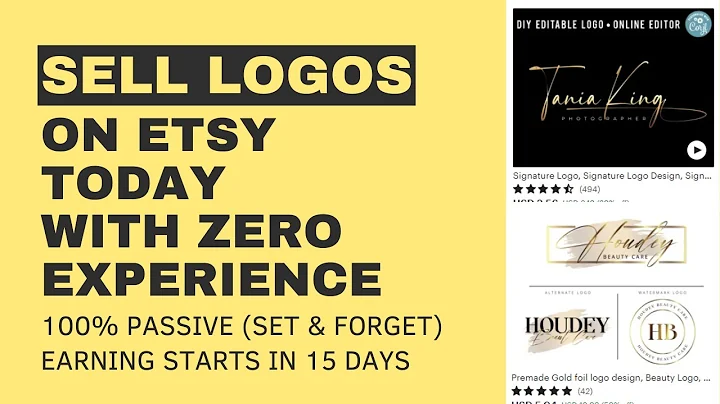 Earn Passive Income by Selling Logos on Etsy without Skills