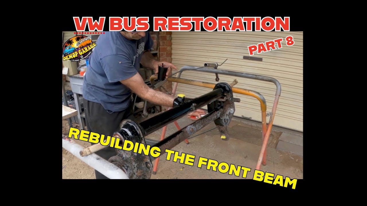 Сборка двухдверного Volkswagen 1964 года с 13 окнами. // Изготовление передней балки. 