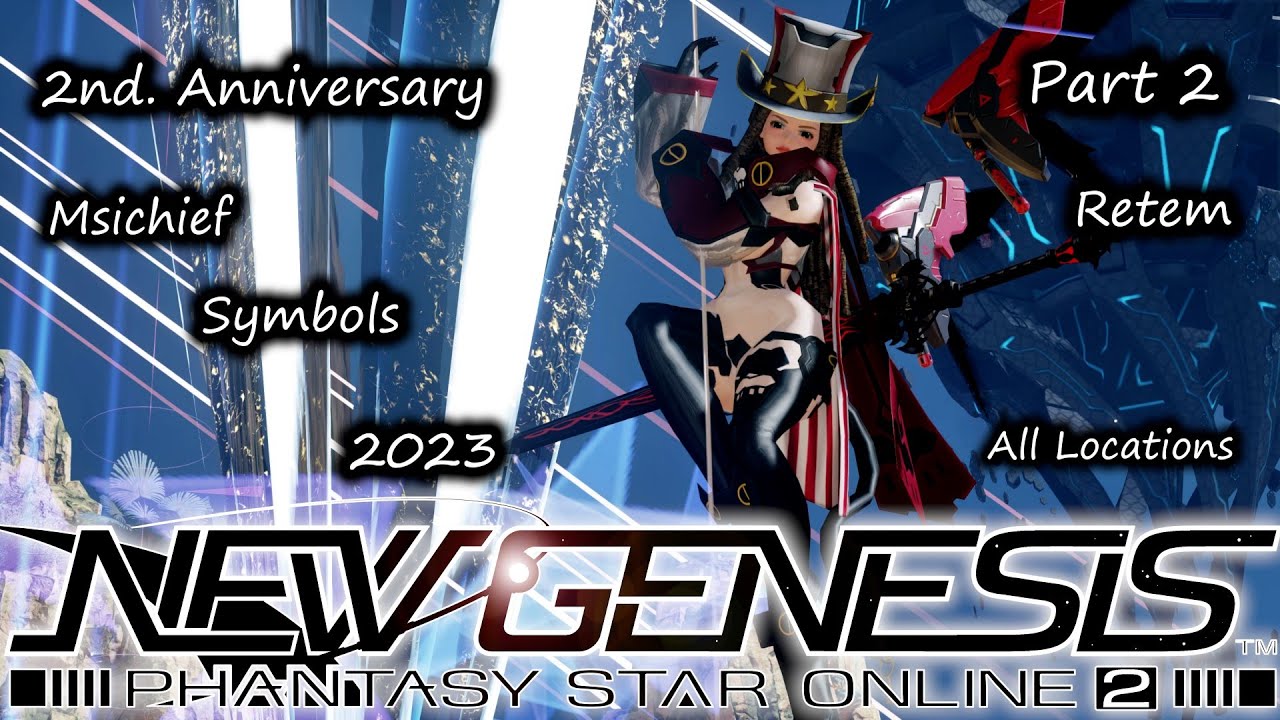 Pso2 Re Tem Pso2-NGS 2nd. Anniversary Event Mischief Symbols Part 2 Retem All ...