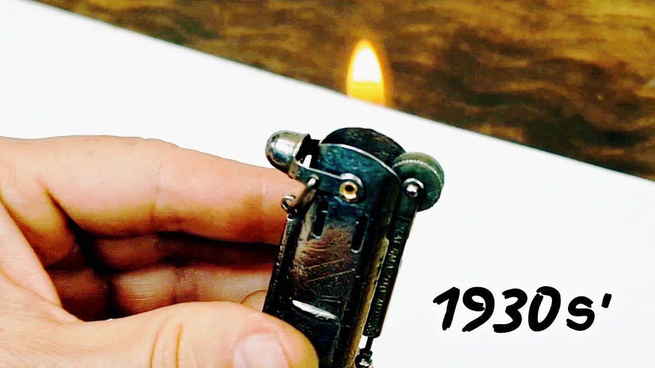Old Antique Rusty Windproof Trench Lighter Restoration - Petrol ...