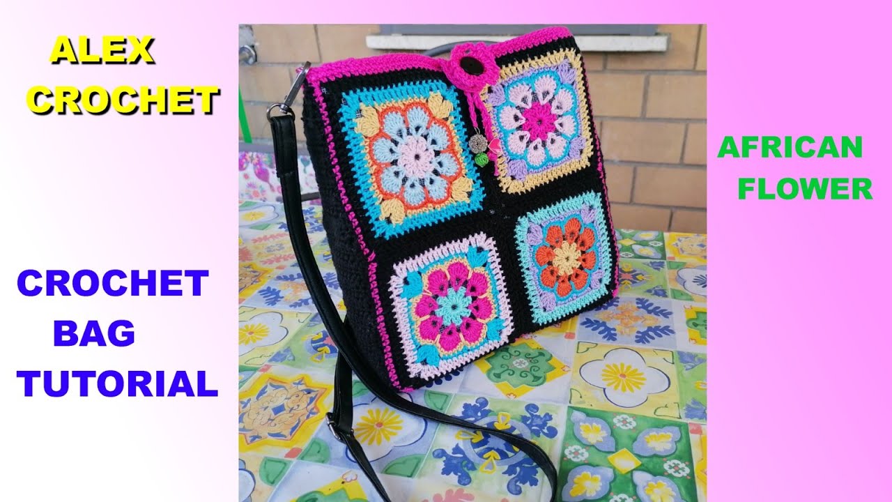 African Flower Motif Bag Free Crochet Pattern | Crochet handbags patterns, Crochet  bag pattern free, Crochet purse patterns