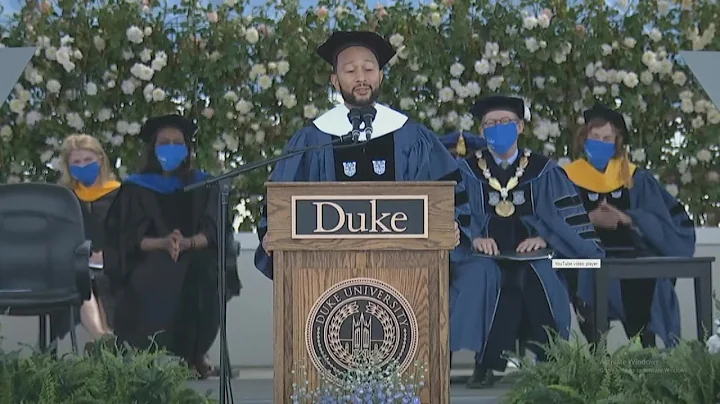 John Legend sings at Duke's commencement ceremony