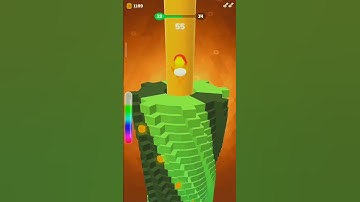 Drop Stack Ball Game Level 13 - short video - More Gaming