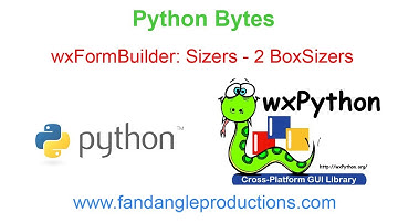 wxFormBuilder Sizers - 2 BoxSizers