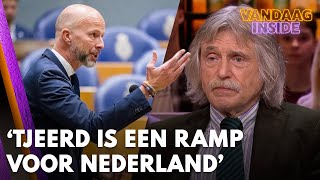 Johan Derksen: 'Tjeerd de Groot is een ramp voor Nederland' | VANDAAG INSIDE