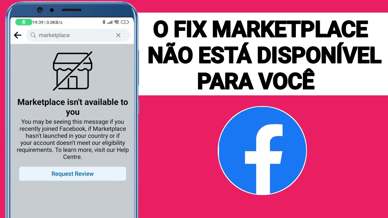 COMO CONSERTAR O FACEBOOK MARKETPLACE NÃO ESTÁ DISPONÍVEL PARA VOCÊ EM ...