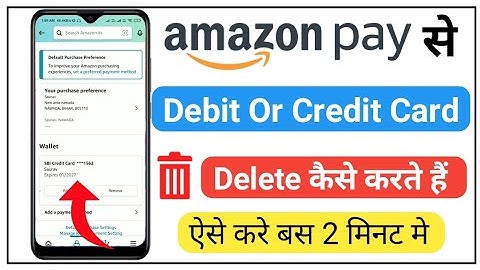 how to remove debit and credit card from Amazon | how to remove debit card from Amazon