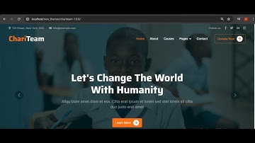 CHARITY/DONATION WEBSITE DESIGN with free source code