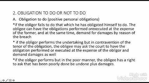 Obligations and Contract part 1