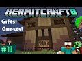 HermitCraft 8 ep 10 — Surprise gifts! Surprise guests! Harmless Harvest shopping!