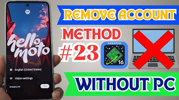 NO PC NEW METHOD Motorola Frp Bypass, Account Google Unlock Remove (ANDROID 16-15-14) WITHOUT PC