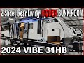 Hidden Bunk Room! 2024 Vibe 31HB Travel Trailer by Forestriver at Couchs RV Nation Camper Review