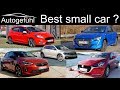Peugeot 208 vs VW Polo vs Ford Fiesta vs Mazda2 vs Opel Corsa COMPARISON REVIEW best small hatch