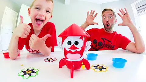 Father & Son PLAY POP ROCKET! / Catch The Most Stars!