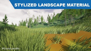 Unreal Stylized Landscape Material - UE4 Tutorials #291