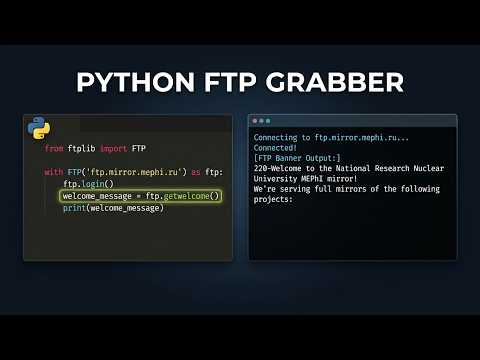 FTP Banner Grabber - How to - Python getwelcome() Example