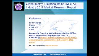 Methyl Diethanolamine MDEA Market is Expected to Rise at a Remarkable During 2017   2022